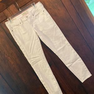 Lucky Brand White Denim Jeans Charlie Skinny
